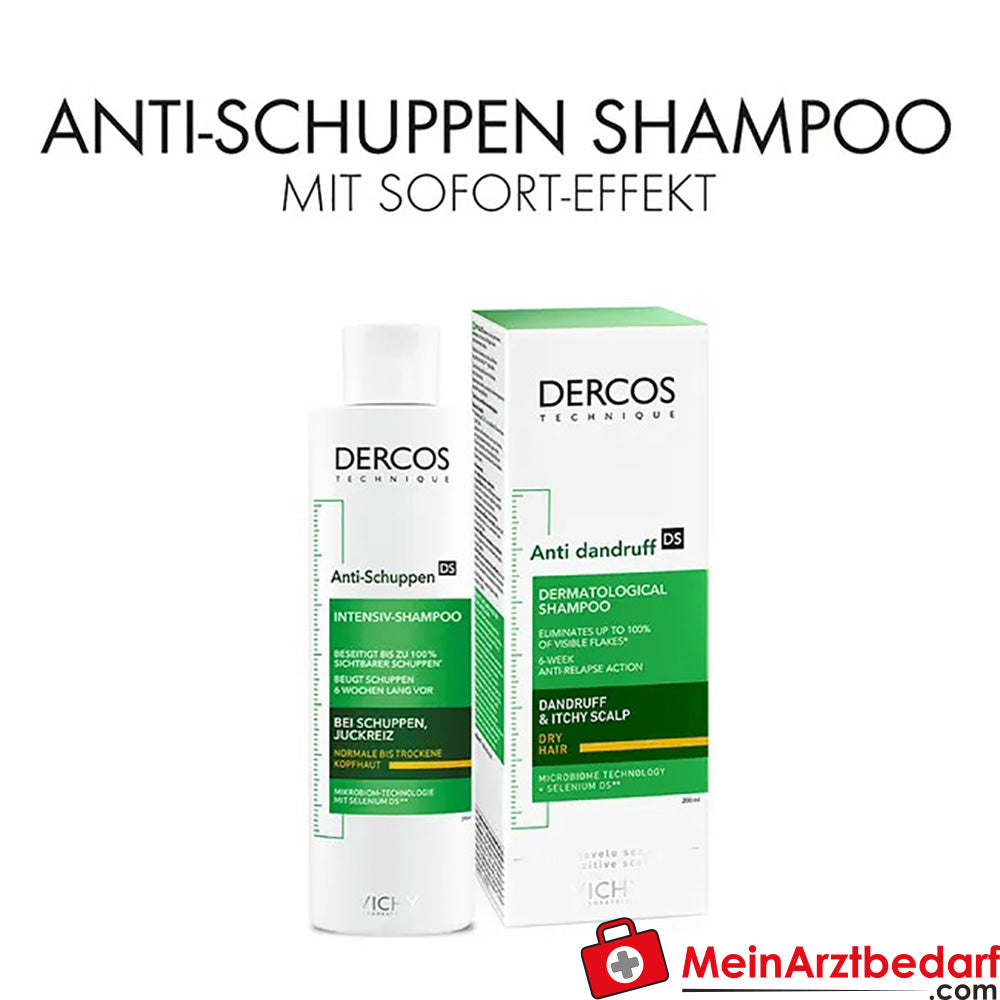 Vichy Dercos Anti-Schuppen Shampoo für normale bis trockene Kopfhaut, 200ml.