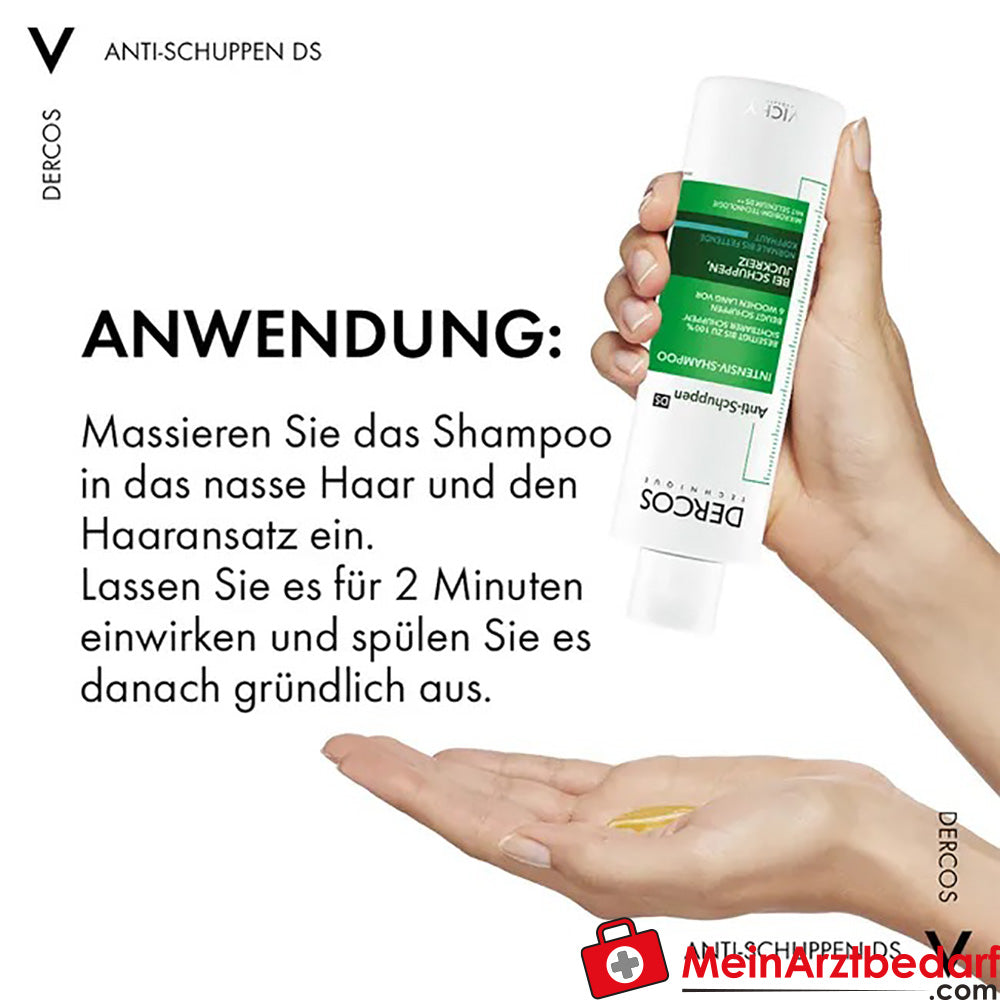 Vichy Dercos Anti-Schuppen Shampoo für normale bis trockene Kopfhaut, 200ml.