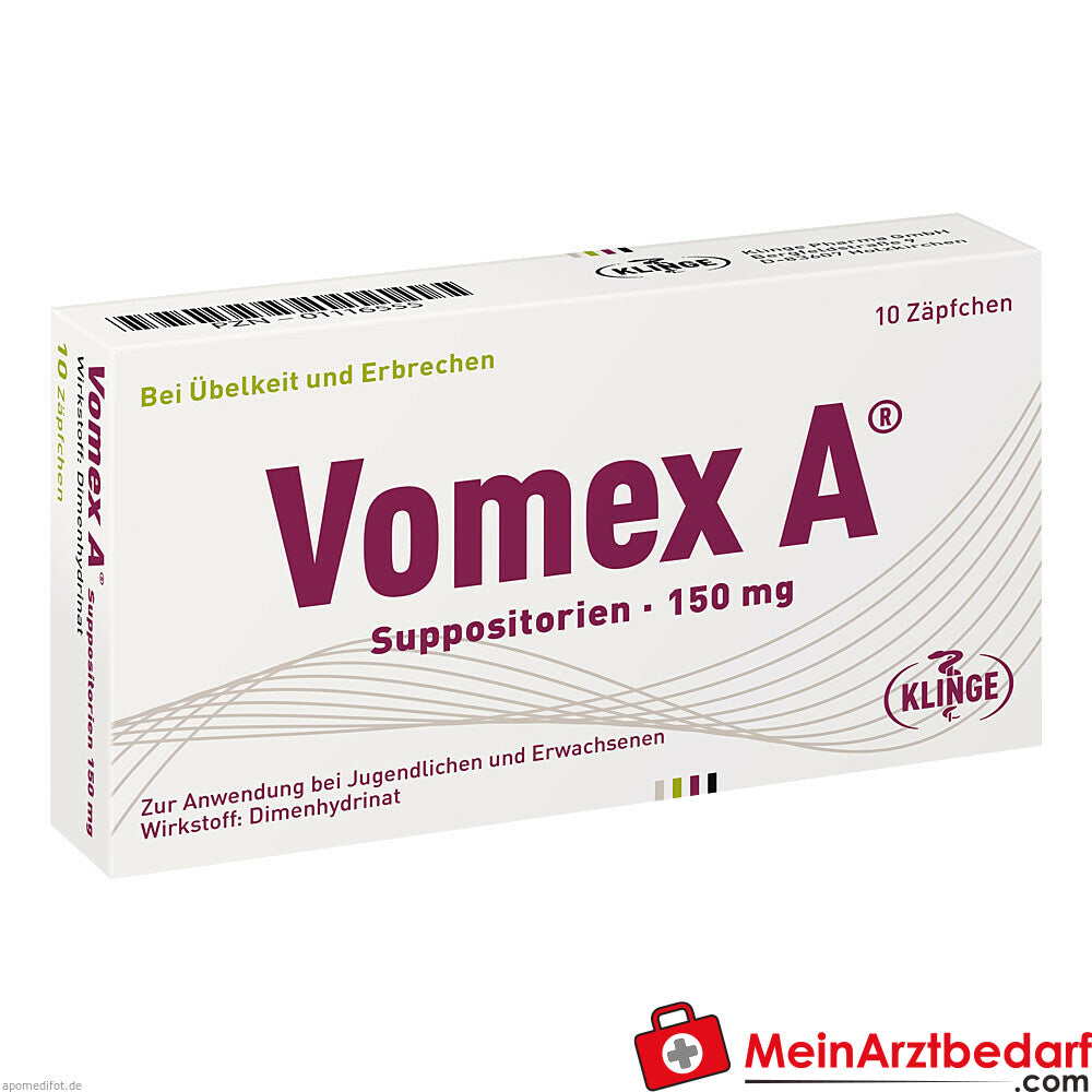 Vomex A 150mg Zäpfchen.