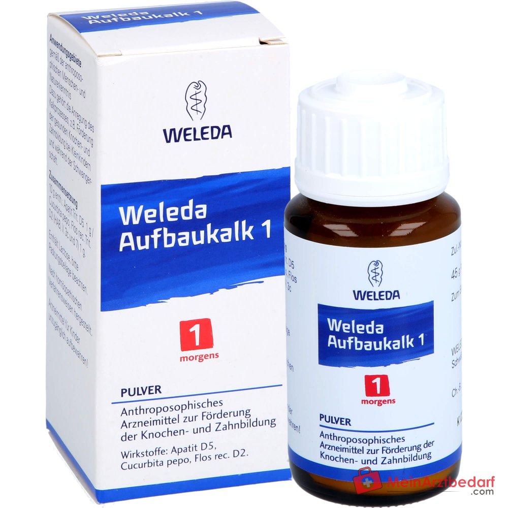 Weleda Aufbaukalk 1 Pulver morgens, 45 g