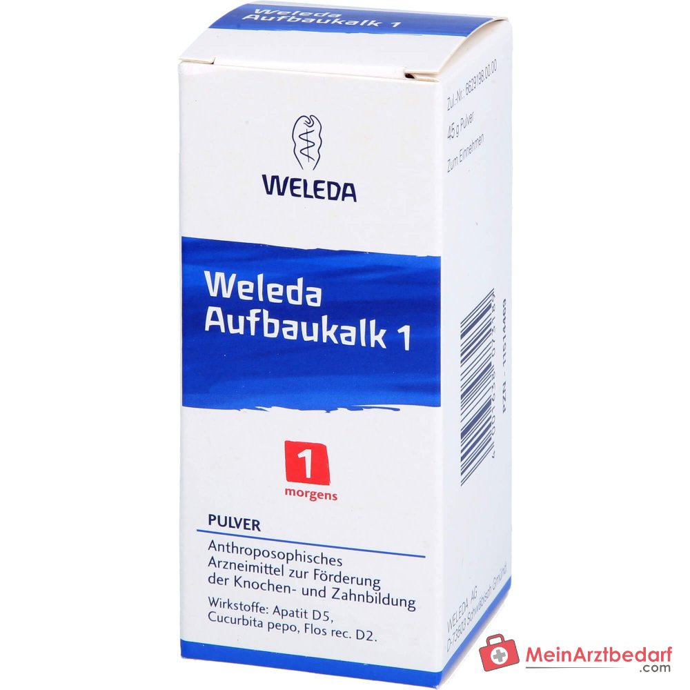 Weleda Aufbaukalk 1 Pulver morgens, 45 g