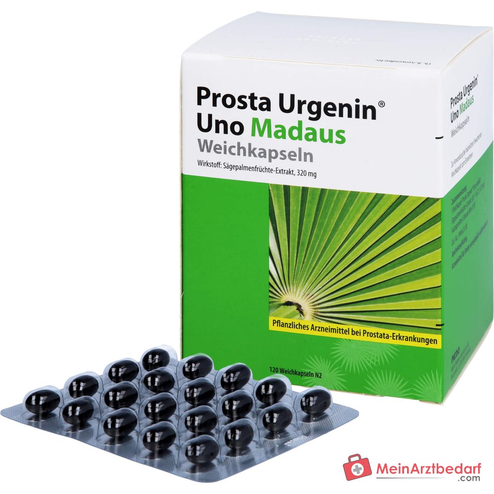 Prosta Urgenin Uno Madaus Sägepalmenfrüchte-Dickextrakt Weichkapseln, 60 St.