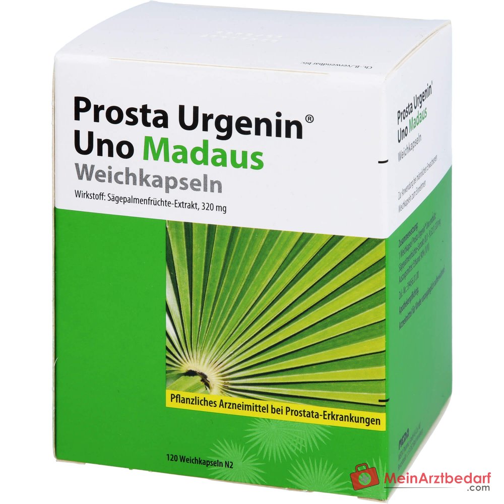 Prosta Urgenin Uno Madaus Sägepalmenfrüchte-Dickextrakt Weichkapseln, 60 St.