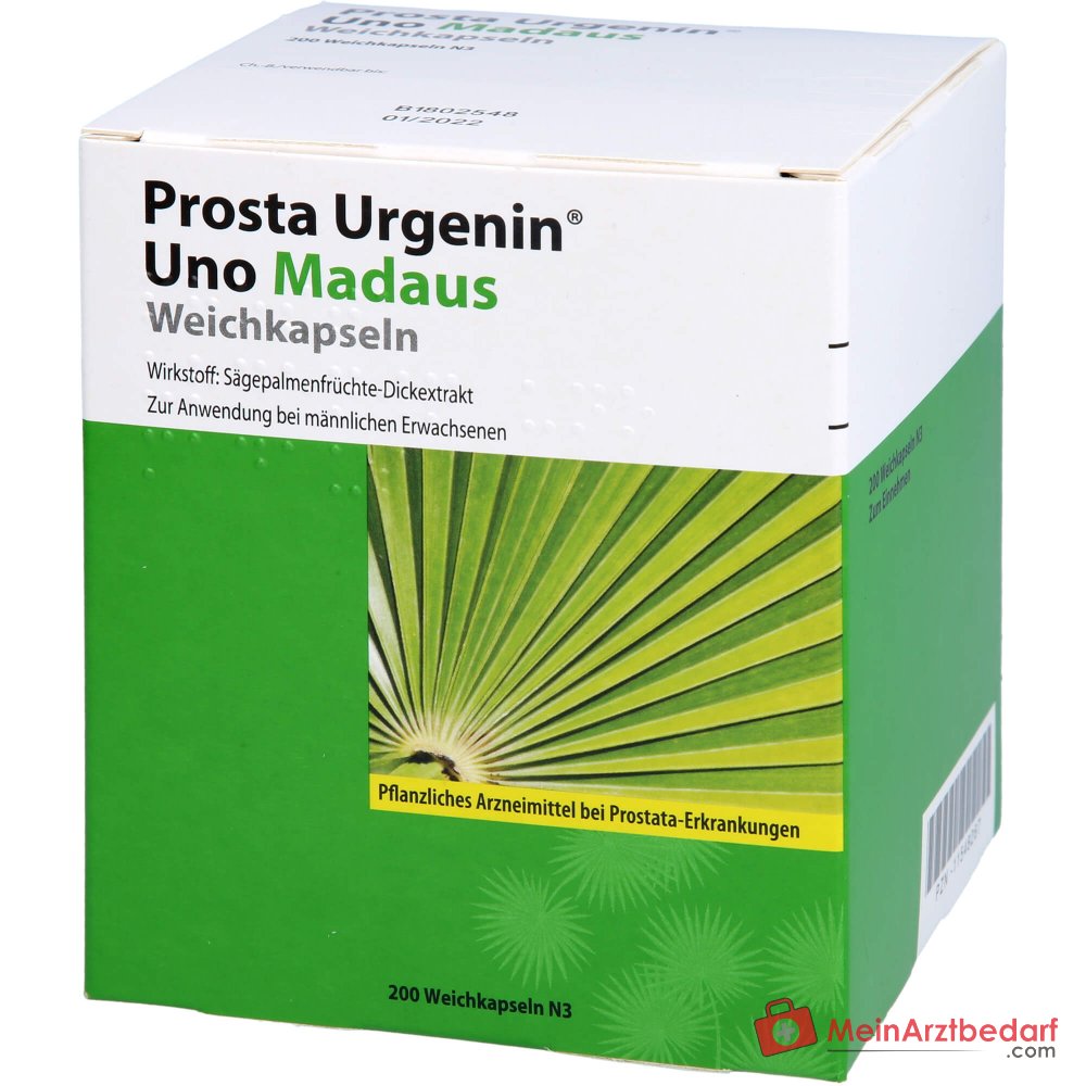 Prosta Urgenin Uno Madaus Sägepalmenfrüchte-Dickextrakt Weichkapseln, 60 St.