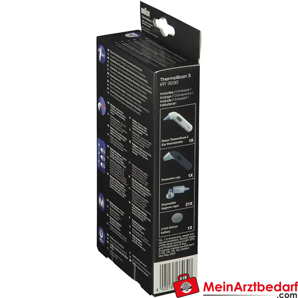 Braun ThermoScan® 3 Ohr-Kompaktthermometer, 1 St..