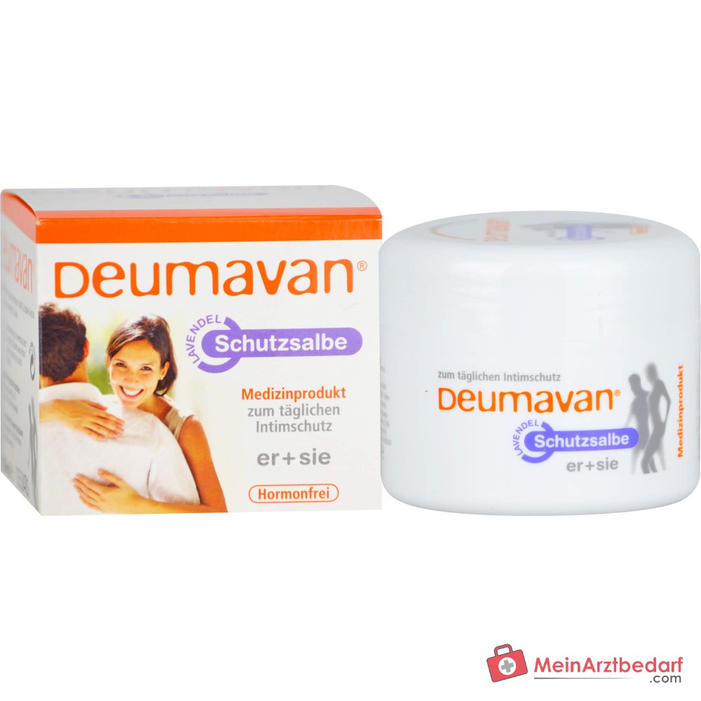 Deumavan Schutzsalbe Lavendel Paraffinum Liquidum / Petrolatum / Paraffin / Tocopheryl Acetate / Lavandula Angustifolia Oil / Linalool Fettsalbe, 100 ml.