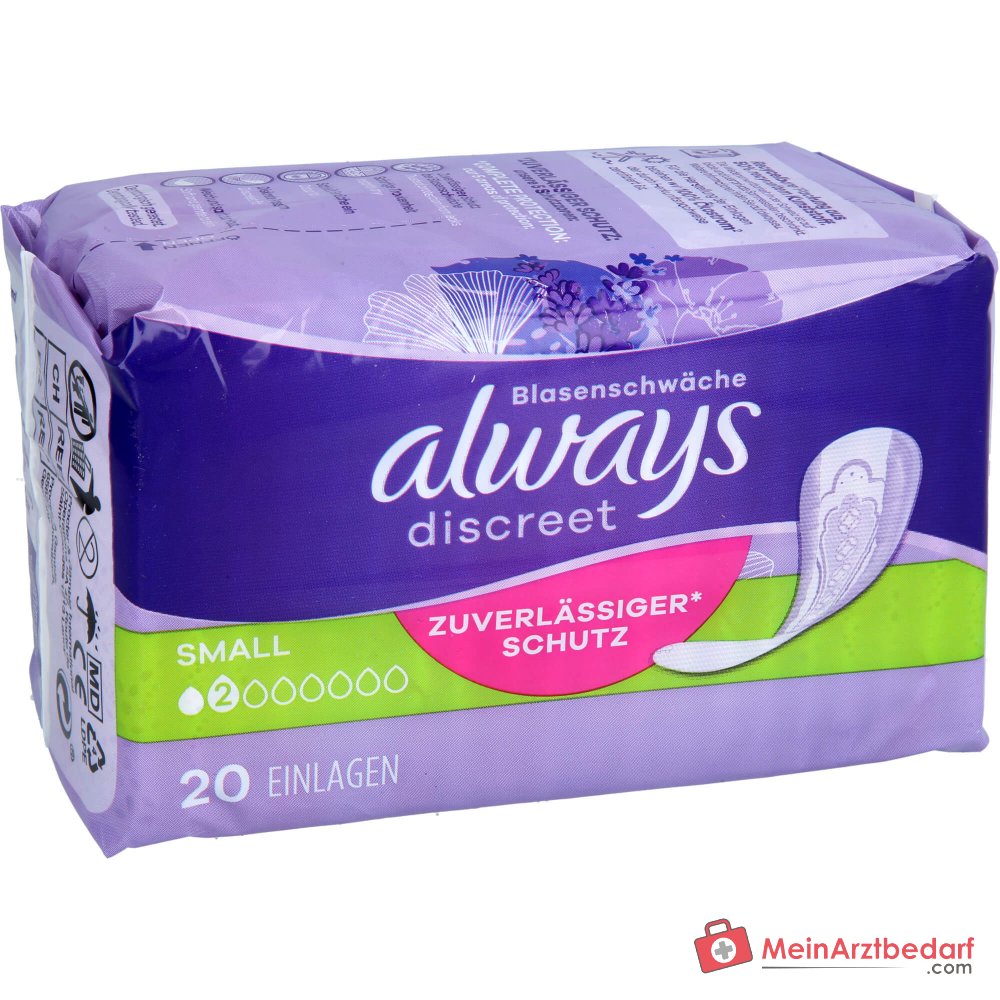 Always Discreet incontinentie-inleggers Small OdourLock individueel verpakt