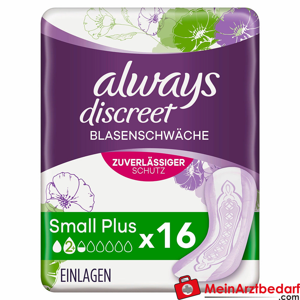 always discreet Inkontinenz Einlagen Small plus, 16 St..