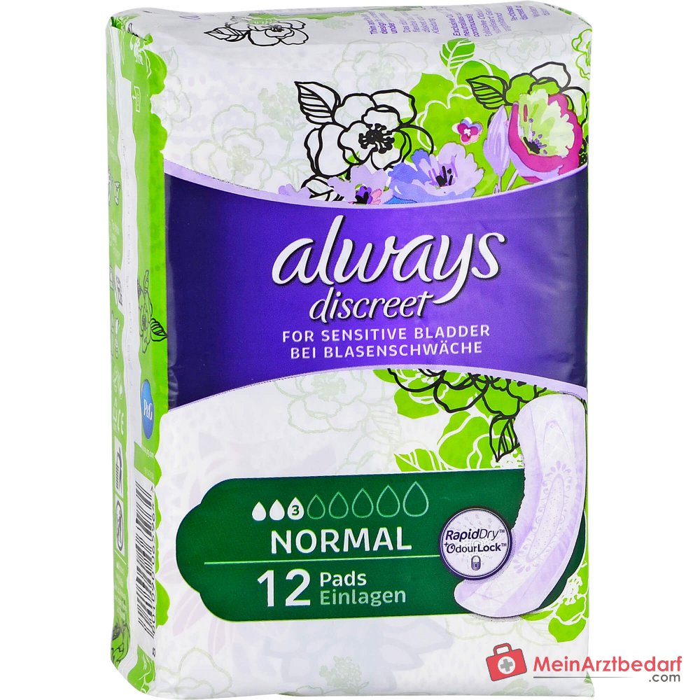 Always Discreet Inkontinenz Einlagen Normal, ultradünn mit LeakGuard