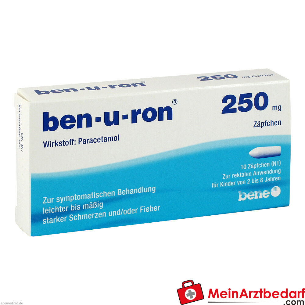 Ben-u-ron 250mg Zäpfchen.