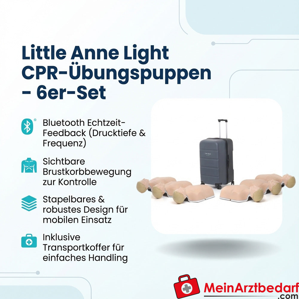 Laerdal Little Anne Light manekin do resuscytacji krążeniowo-oddechowej model dla dorosłych Bluetooth 6 szt.