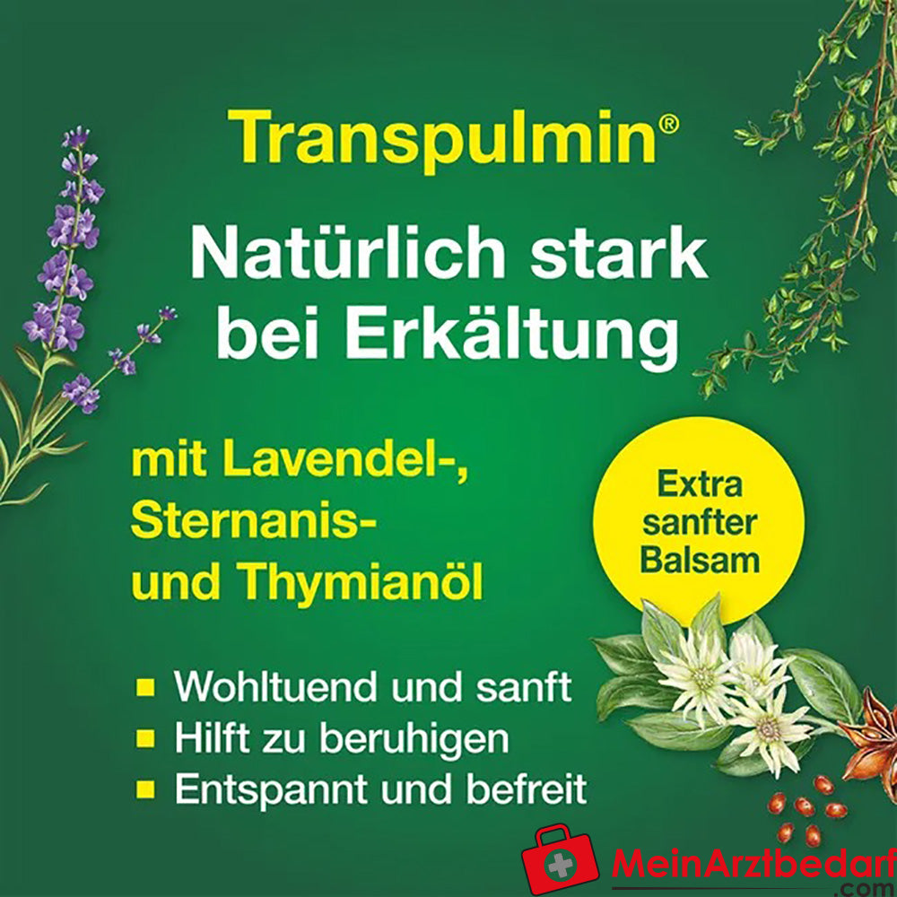Transpulmin Baby Balsam mild: Wohltuender Erkältungsbalsam für Kinder ab 3 Monaten, 40ml.
