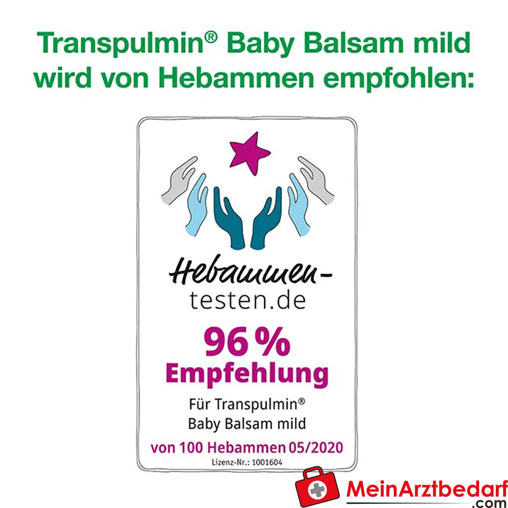Transpulmin Baby Balsam mild: Wohltuender Erkältungsbalsam für Kinder ab 3 Monaten, 40ml.