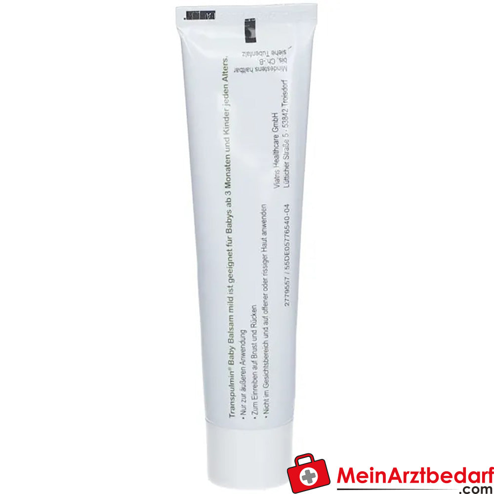 Transpulmin Baby Balsam mild: Wohltuender Erkältungsbalsam für Kinder ab 3 Monaten, 40ml.