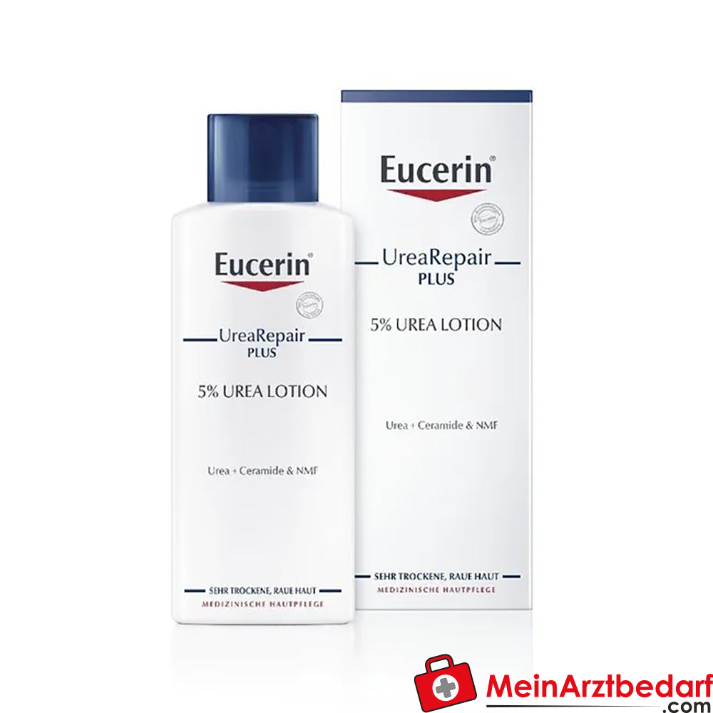 Eucerin® UreaRepair PLUS Lotion 5%|48h intensive Pflege für trockene bis sehr trockene Haut, 250ml.