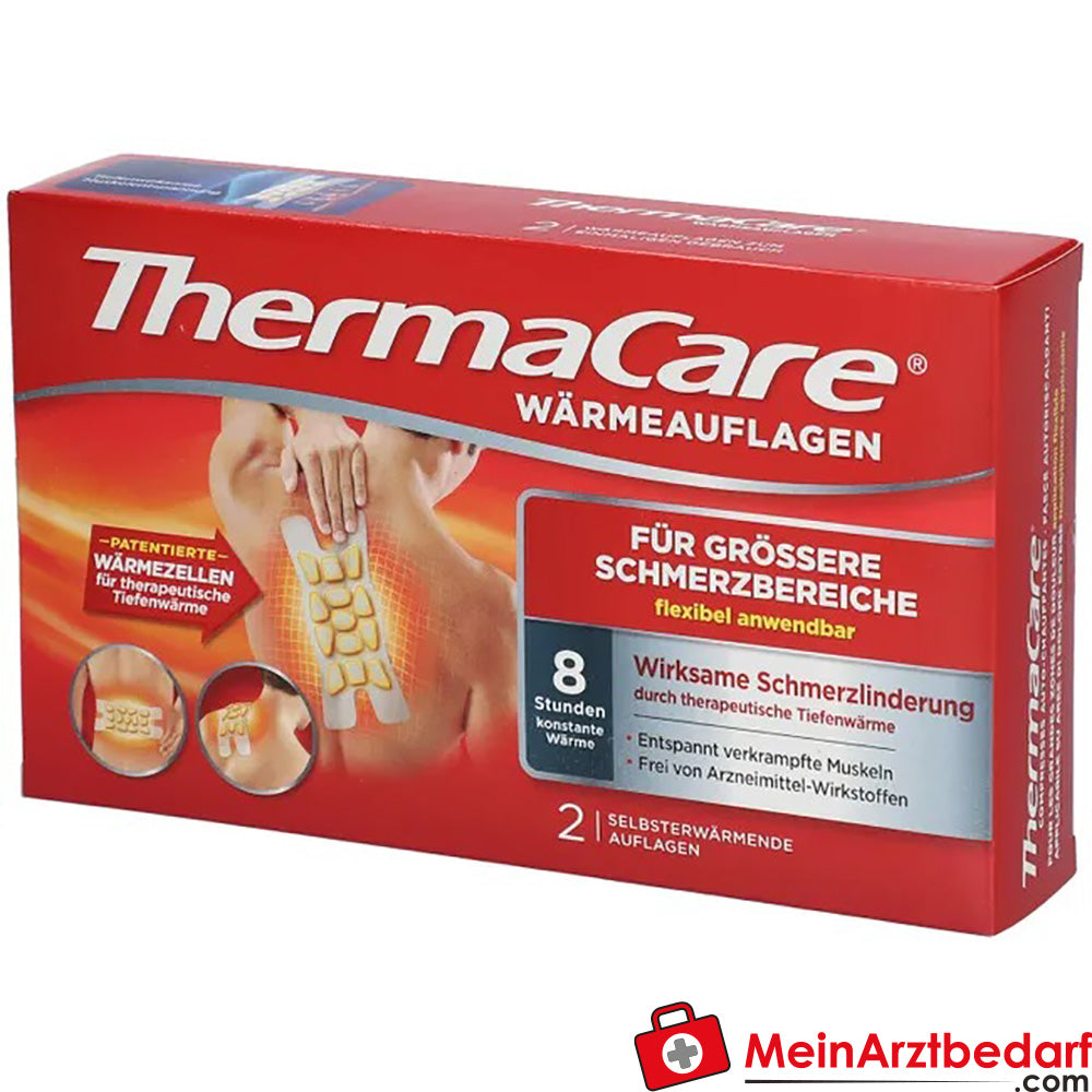 ThermaCare® Wärmeauflagen|für größere Schmerzbereiche, 2 St..