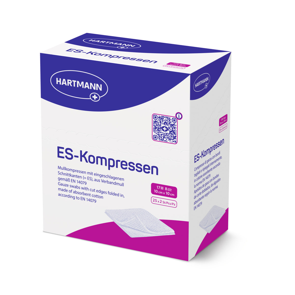 Hartmann ES-Kompressen steril, 8-fach, 25 x 2 Stk.