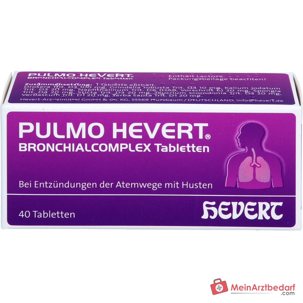 Hevert Pulmo Bronchialcomplex Tabletten, 40 St.