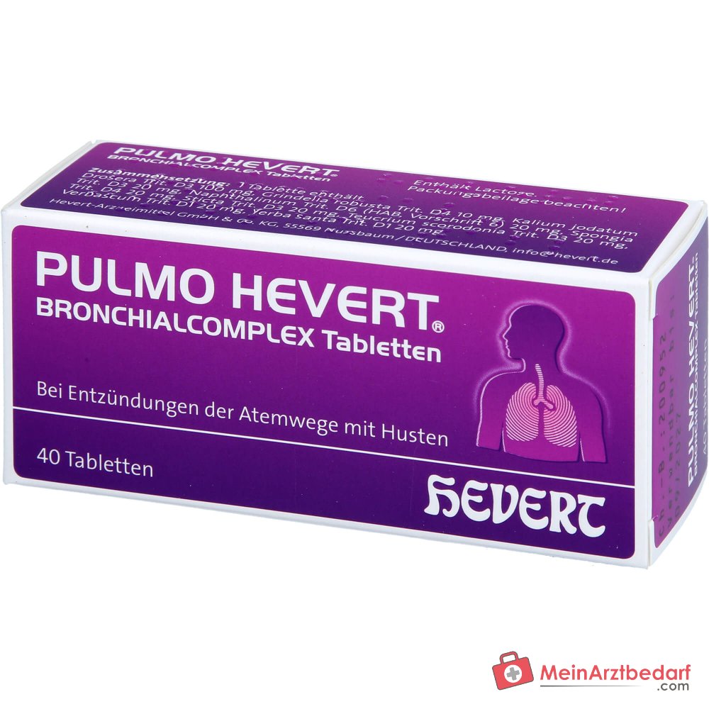 Tabletki Hevert Pulmo Bronchialcomplex, 40 szt.
