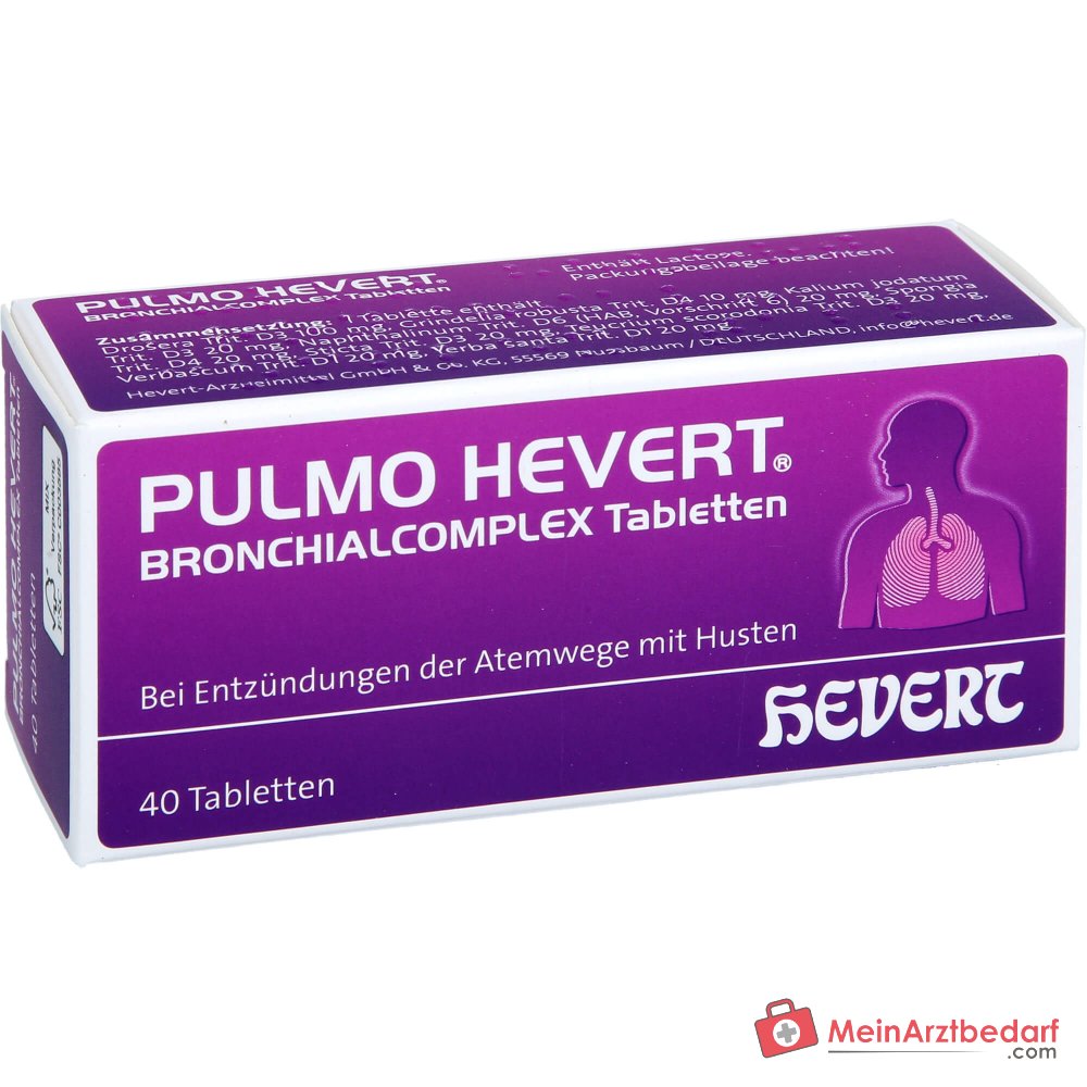 Tabletki Hevert Pulmo Bronchialcomplex, 40 szt.