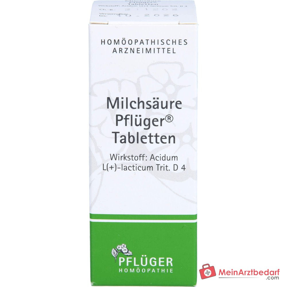 Pflüger Melkzuur Tabletten homeopathisch geneesmiddel