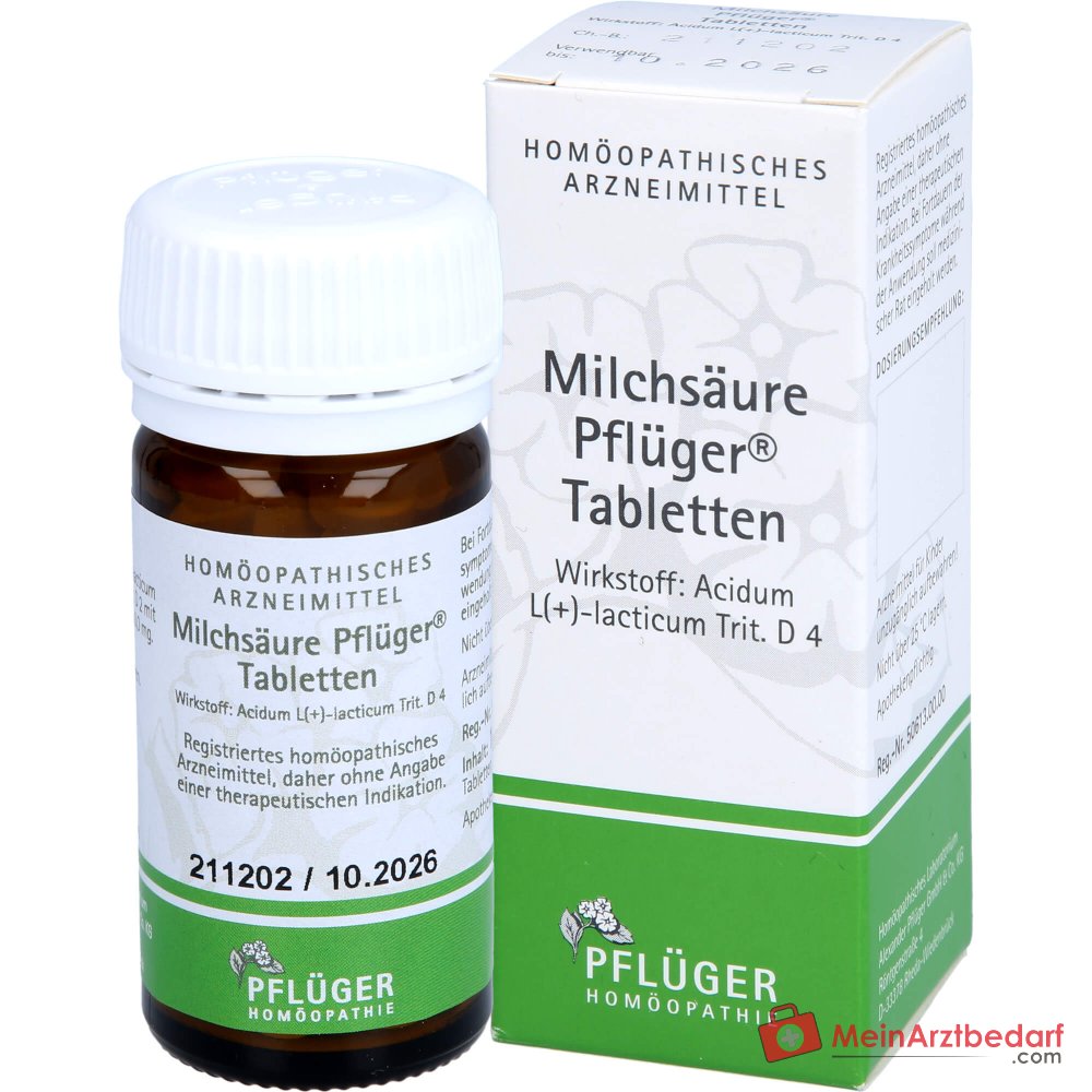 Pflüger Melkzuur Tabletten homeopathisch geneesmiddel