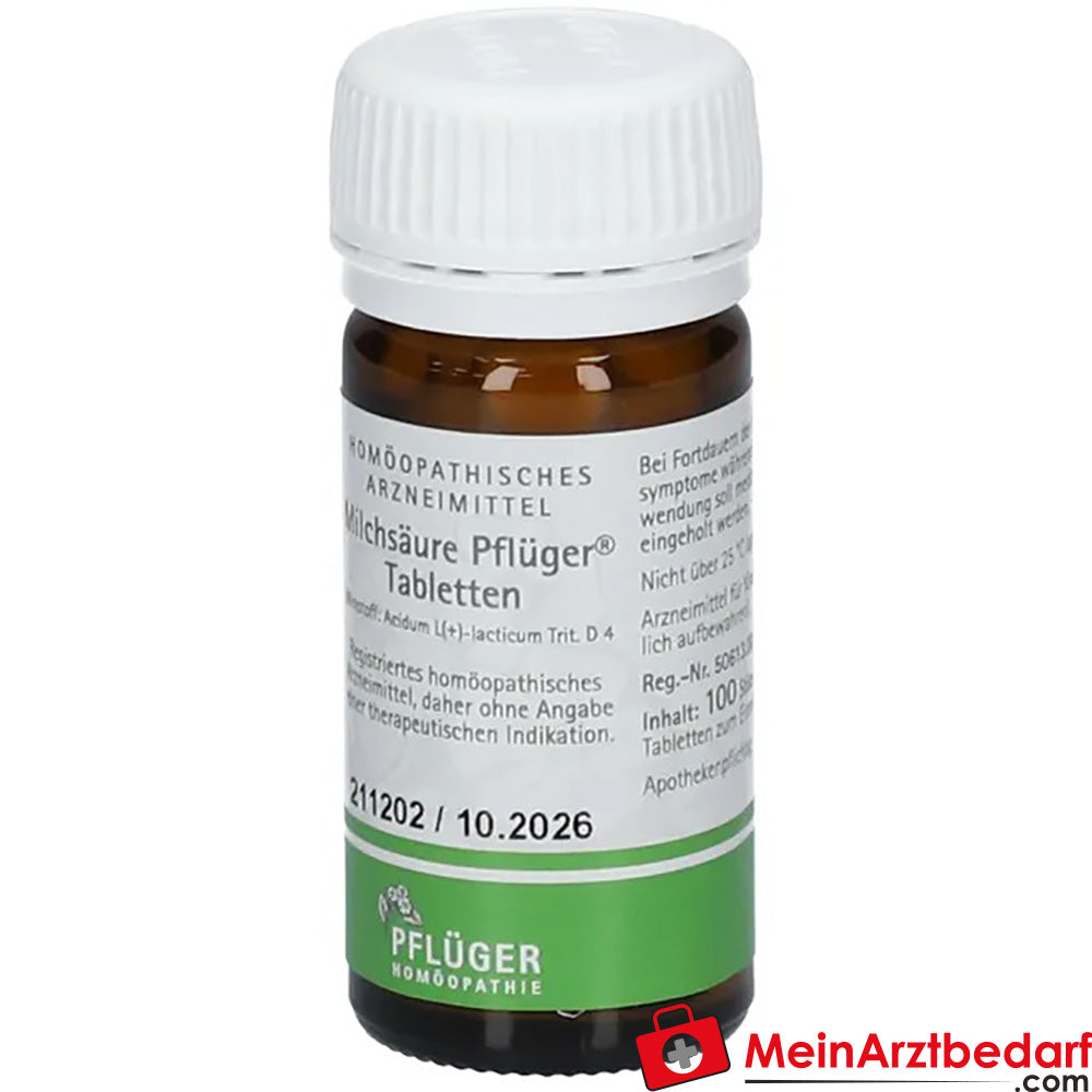 Milchsäure Pflüger® Tabletten.