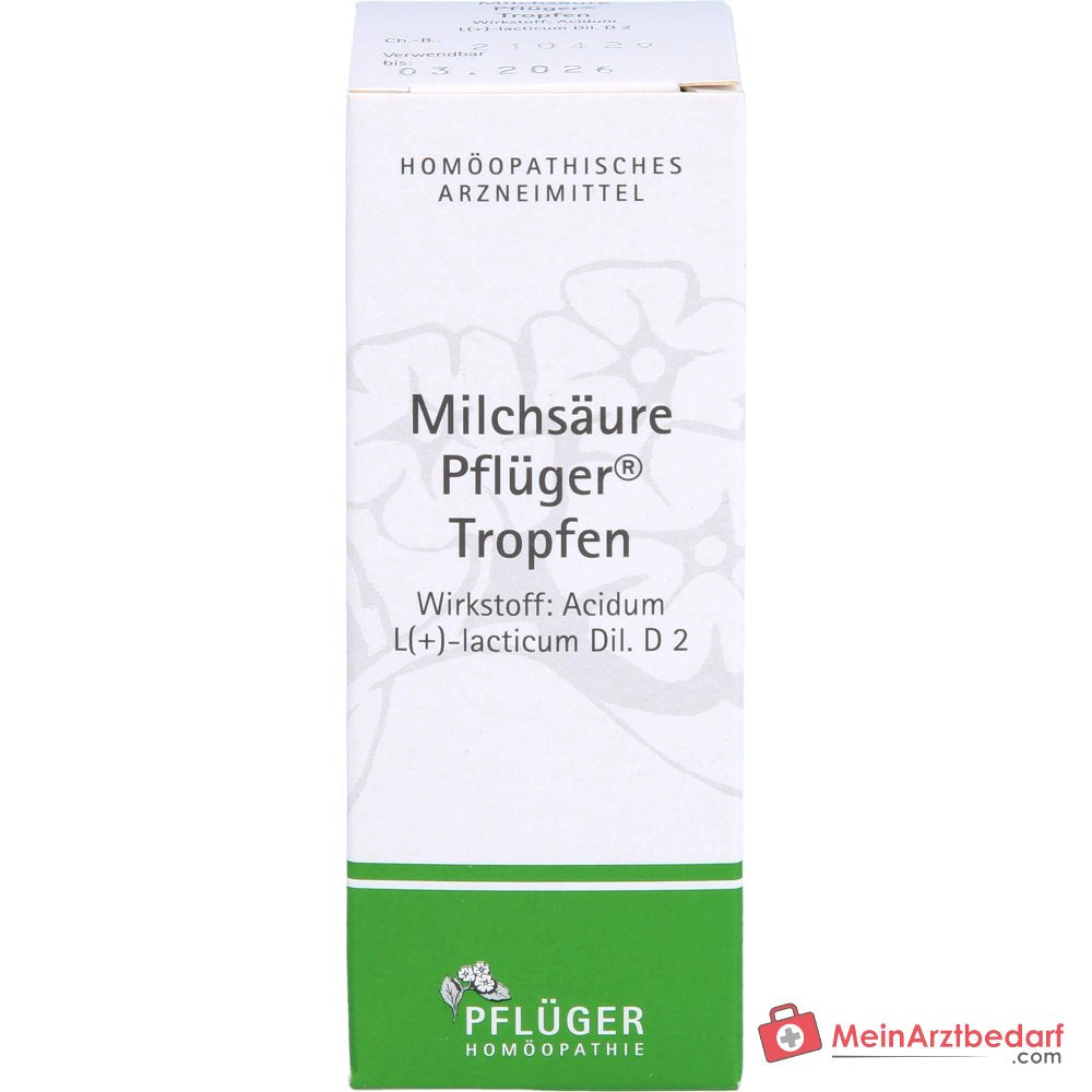 Pflüger Melkzuurdruppels Acidum sarcolacticum D2 10 ml