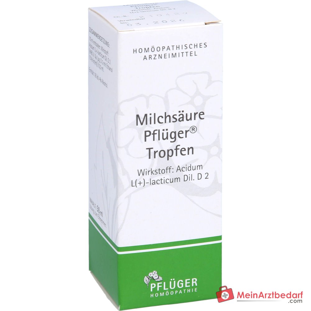Pflüger Melkzuurdruppels Acidum sarcolacticum D2 10 ml