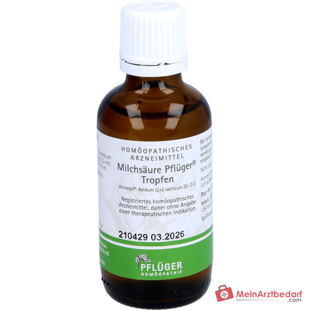 Pflüger Melkzuurdruppels Acidum sarcolacticum D2 10 ml