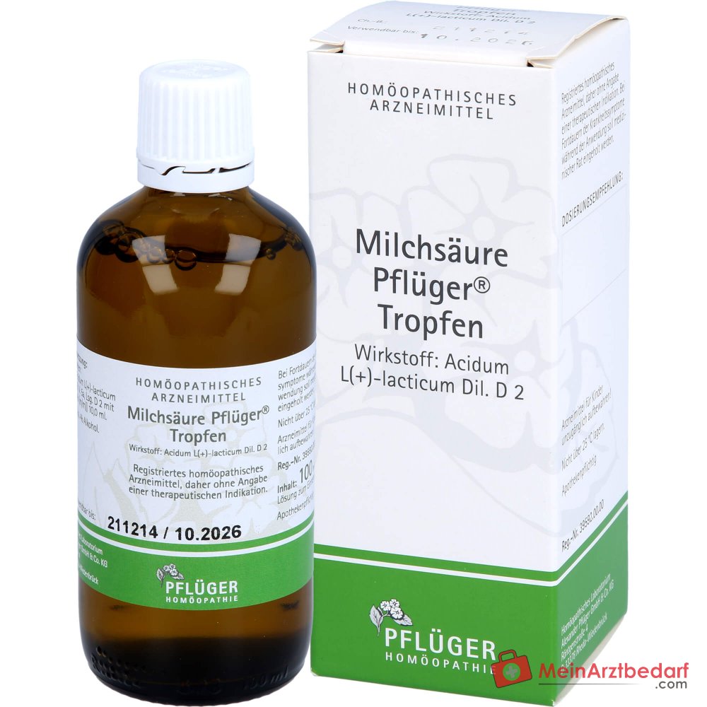 Pflüger Melkzuurdruppels Acidum sarcolacticum D2 10 ml