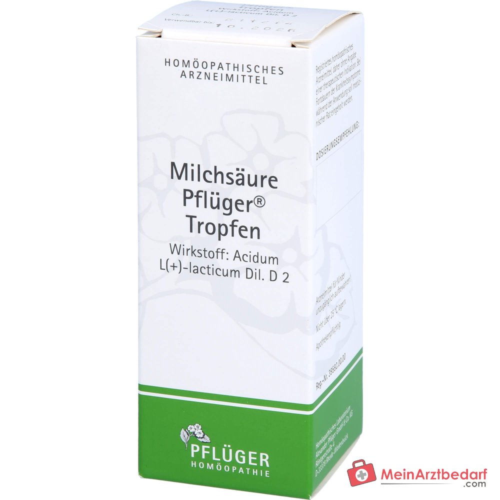 Pflüger Melkzuurdruppels Acidum sarcolacticum D2 10 ml