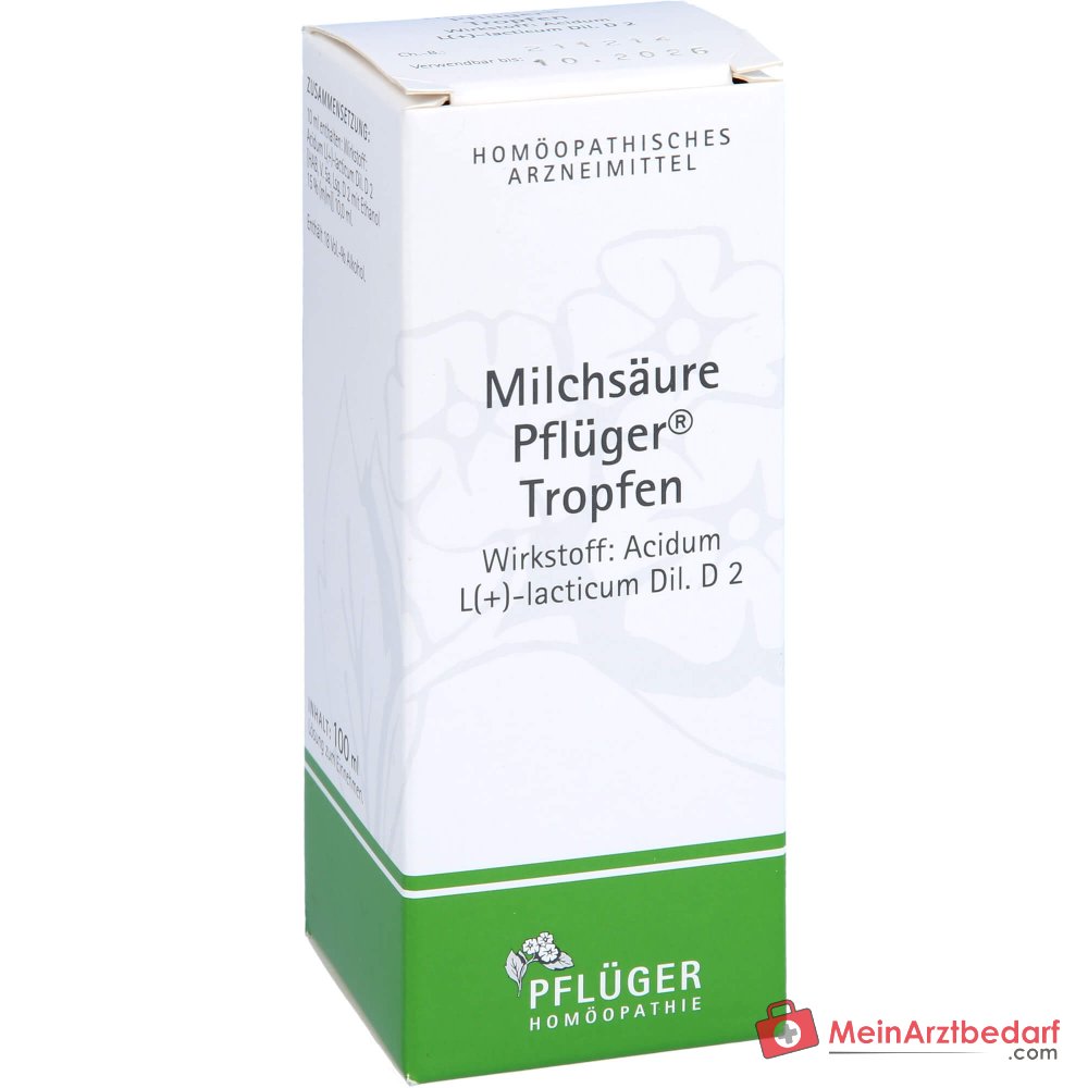 Pflüger Melkzuurdruppels Acidum sarcolacticum D2 10 ml