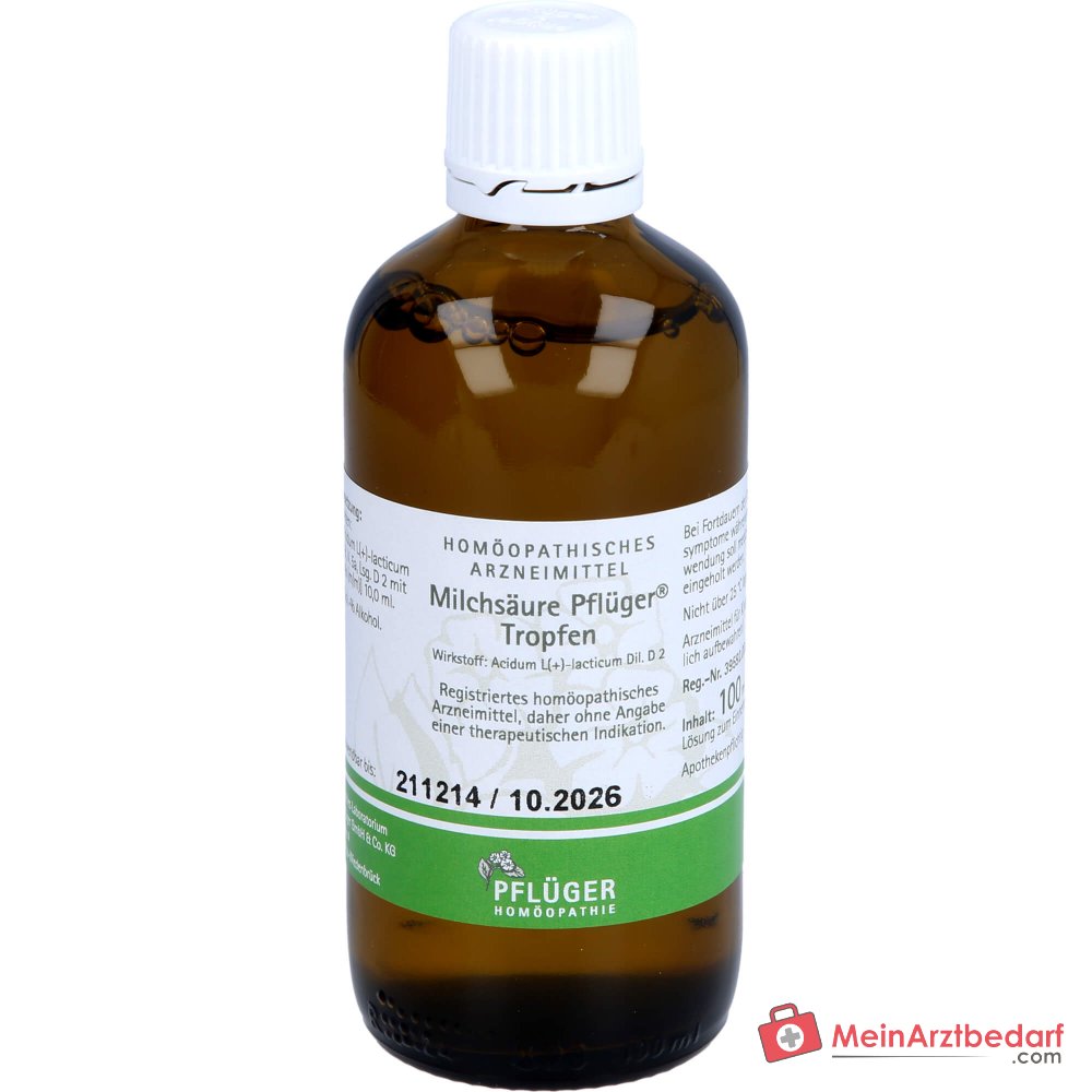 Pflüger Melkzuurdruppels Acidum sarcolacticum D2 10 ml