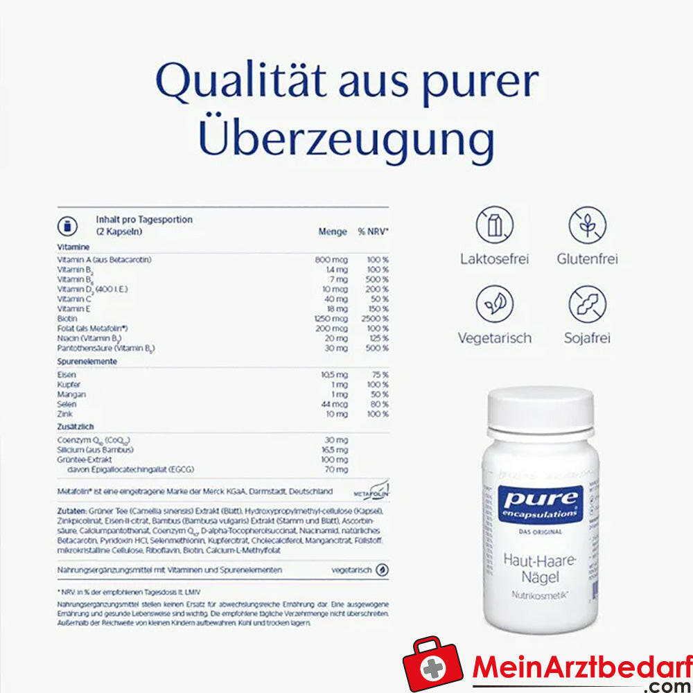 Pure Encapsulations® Haut-haare-nägel.