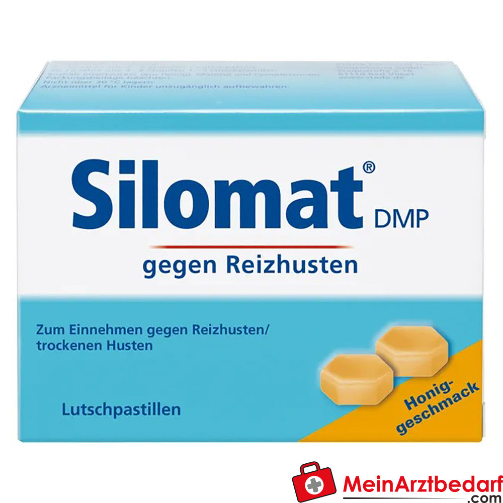 Silomat DMP gegen Reizhusten Lutschpastillen mit Honig.