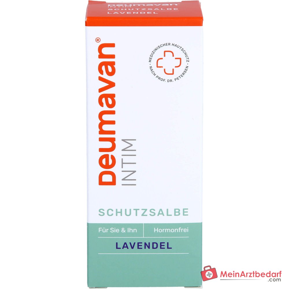 Deumavan Schutzsalbe mit Lavendel Paraffinum Liquidum / Petrolatum / Paraffin / Tocopheryl Acetate / Lavandula Angustifolia Oil Fettsalbe, 50 ml.