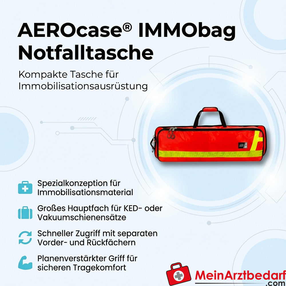 AEROcase® IMMObag Emergency bag compact with reinforced handle for KED and vacuum splint sets