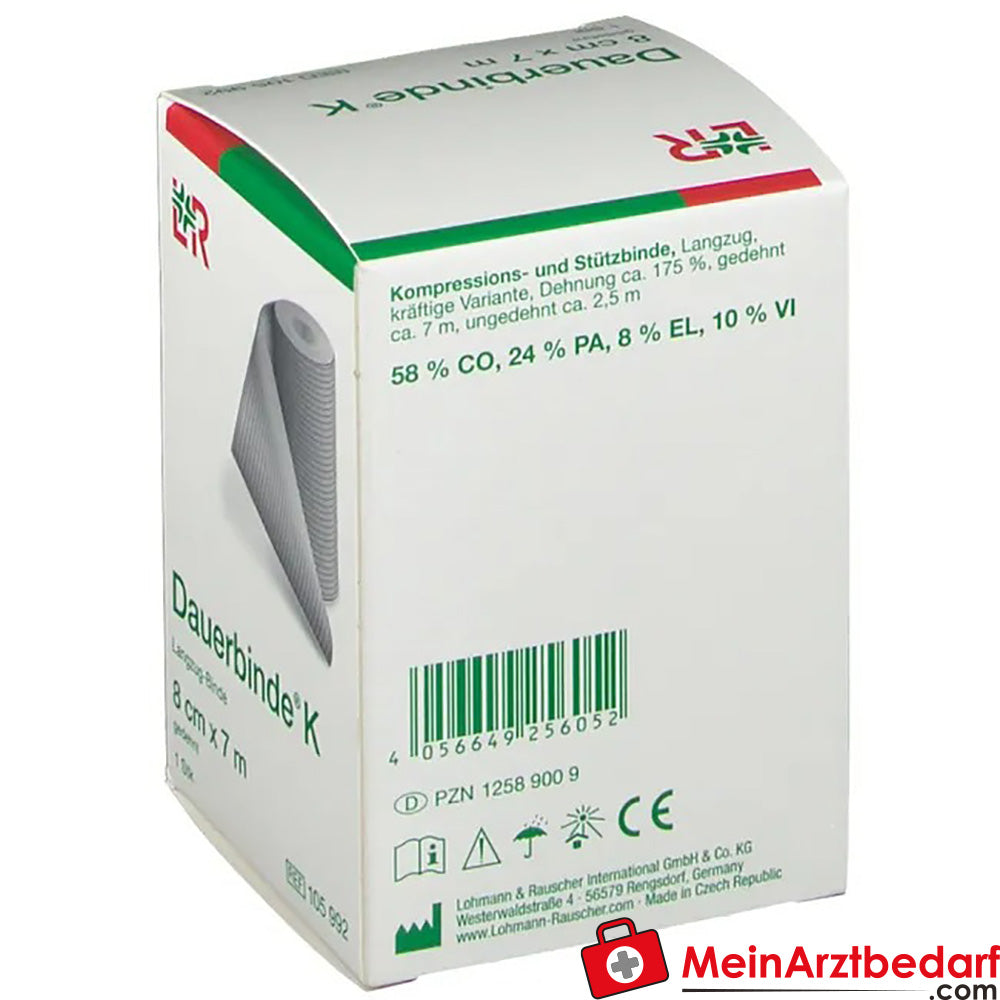 Dauerbinde® K 8 cm x 7 m, 1 St..