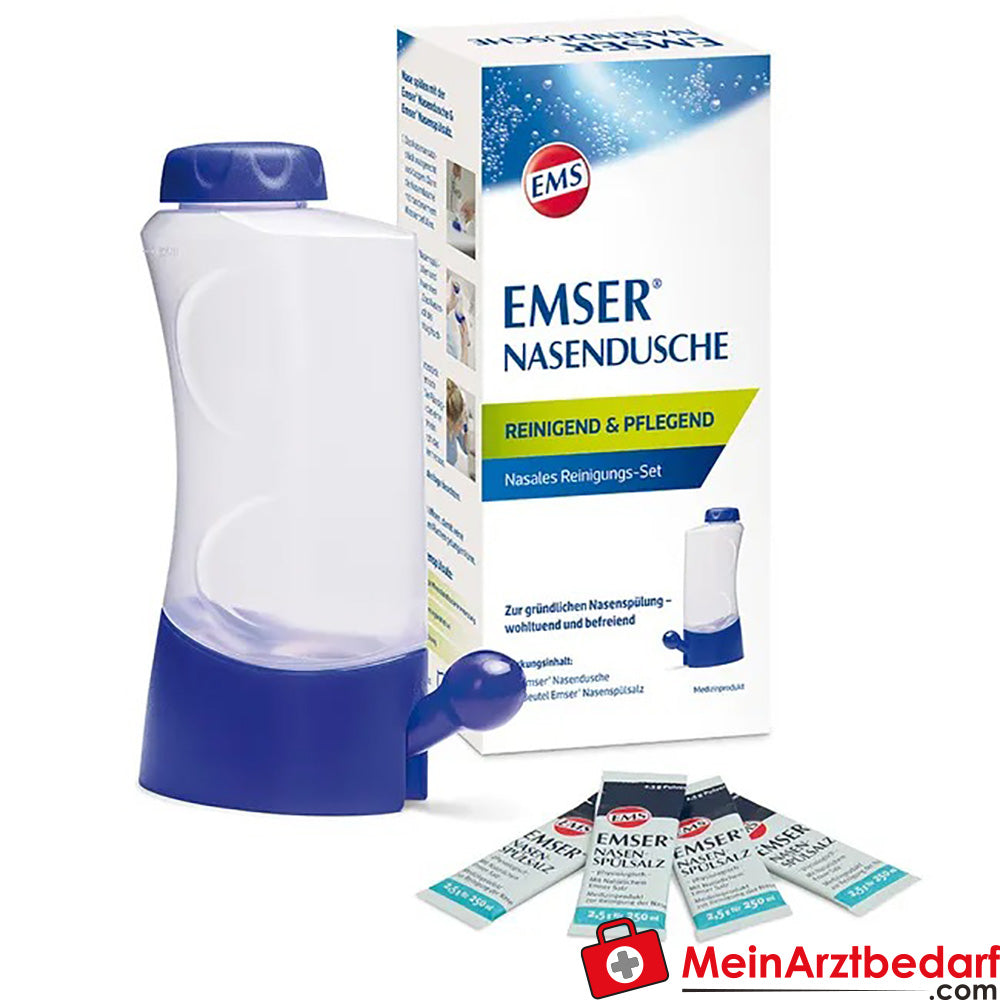 EMSER® Nasendusche mit 4 Beutel Nasenspülsalz, 1 St..