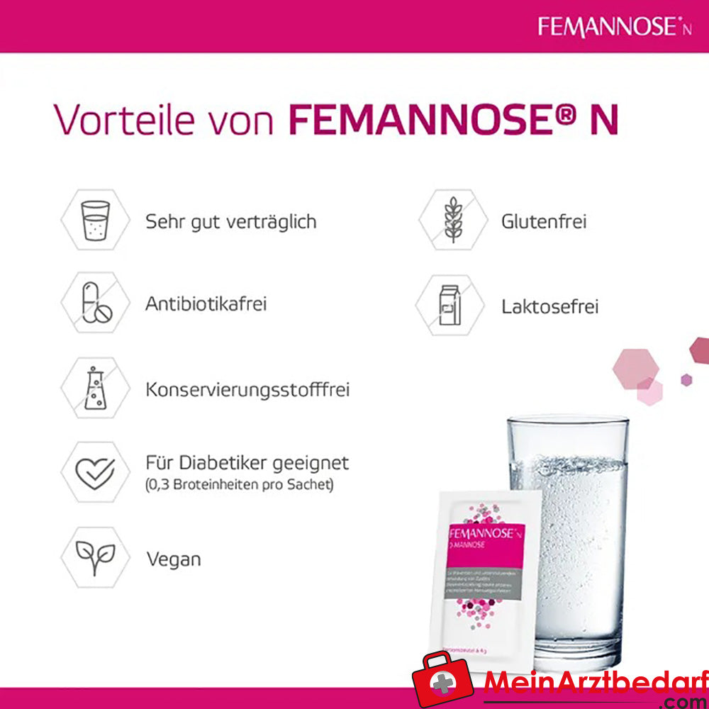 FEMANNOSE® N D-Mannose, 14 x 2g.
