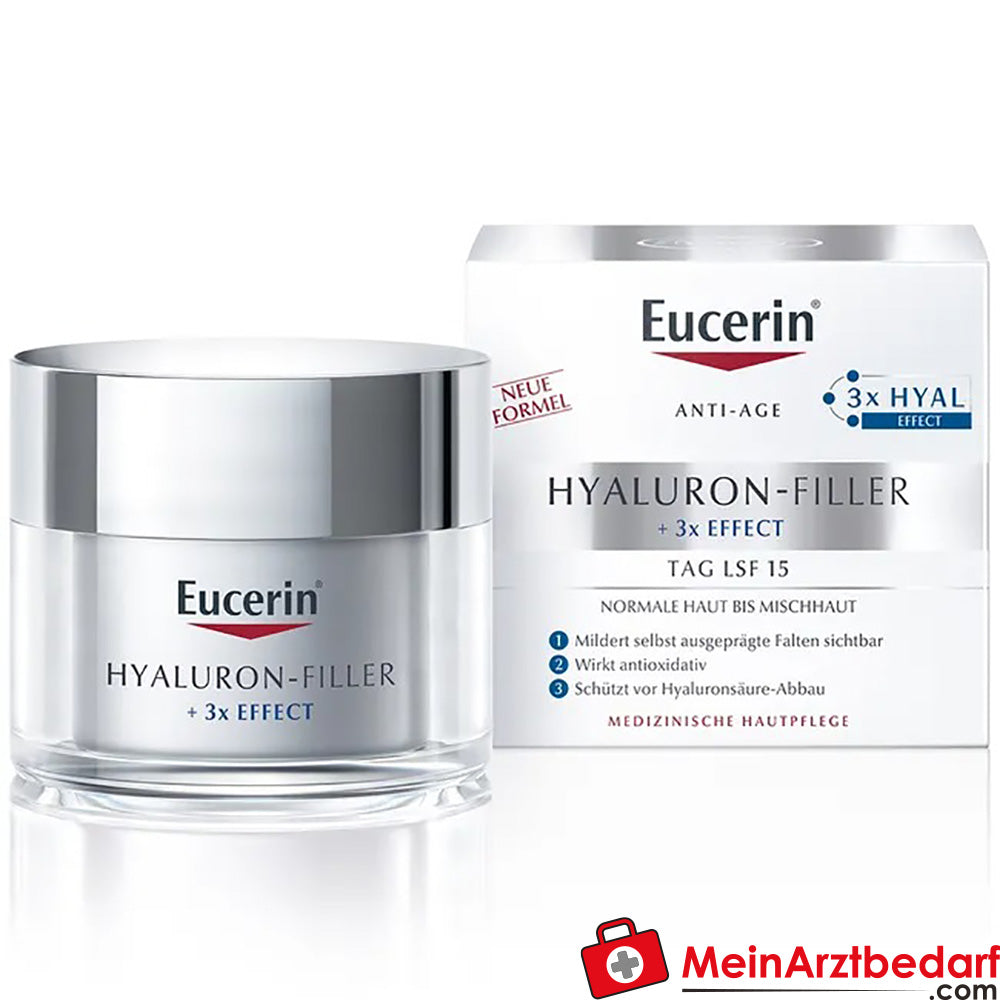 Eucerin® Hyaluron-Filler Tagespflege|für normale Haut bis Mischhaut, 50ml.