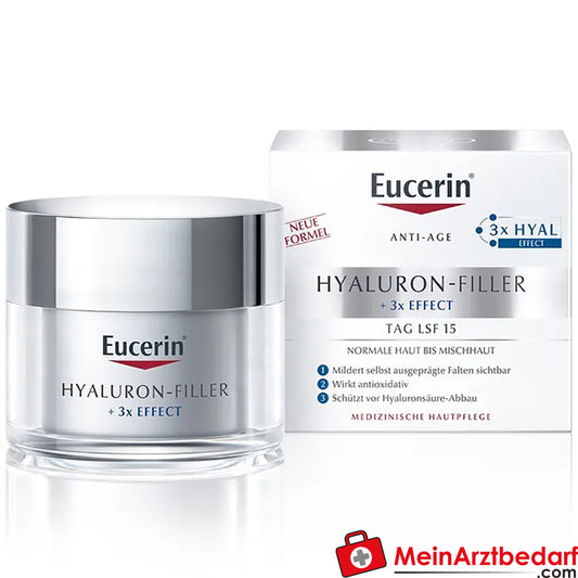 Eucerin® Hyaluron-Filler Tagespflege|für normale Haut bis Mischhaut, 50ml.