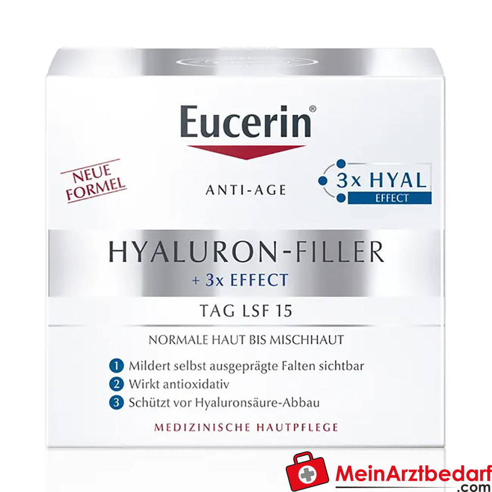 Eucerin® Hyaluron-Filler Tagespflege|für normale Haut bis Mischhaut, 50ml.