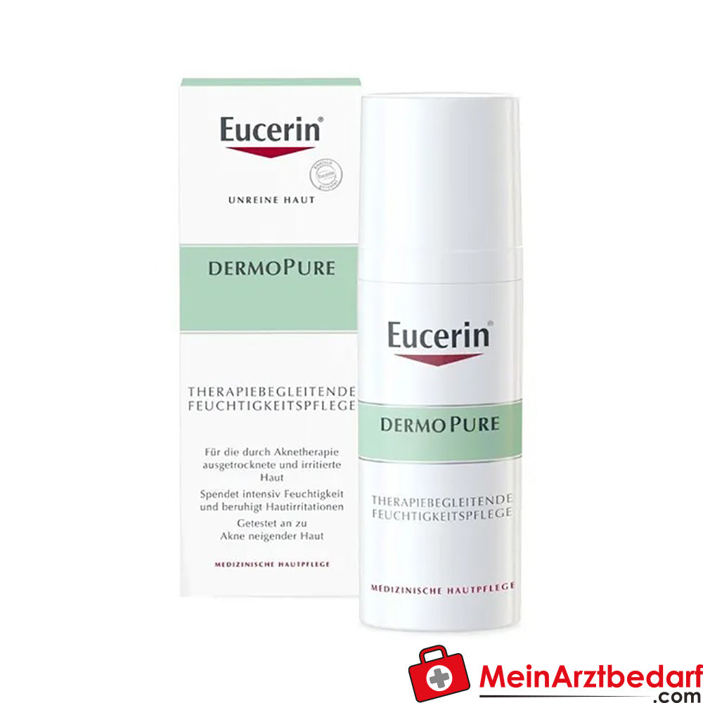 Eucerin® DermoPure Therapiebegleitende Feuchtigkeitspflege – für ausgetrocknete und irritierte Haut, 50ml.