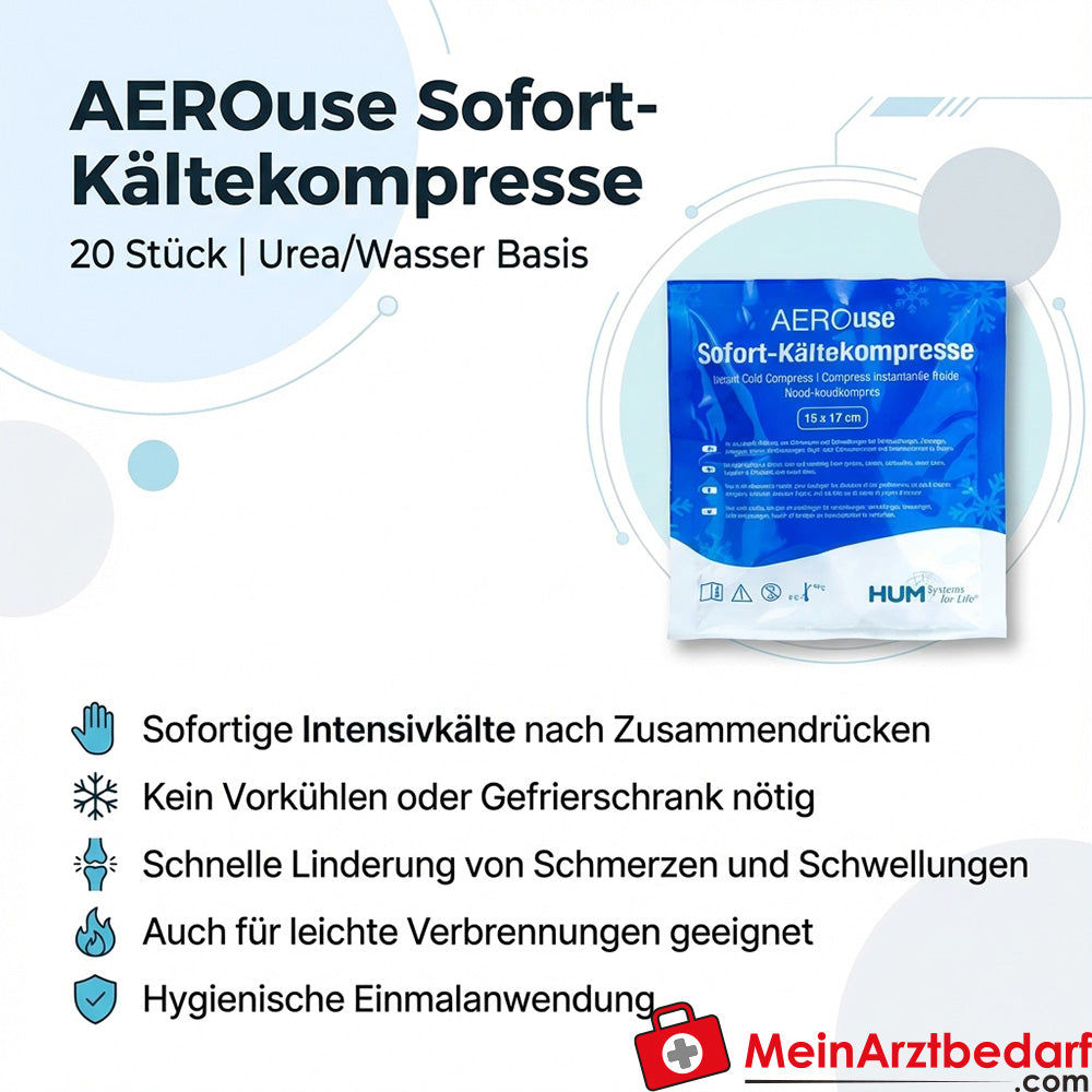 AEROuse® instant cold compress urea/water disposable compress 20 pieces