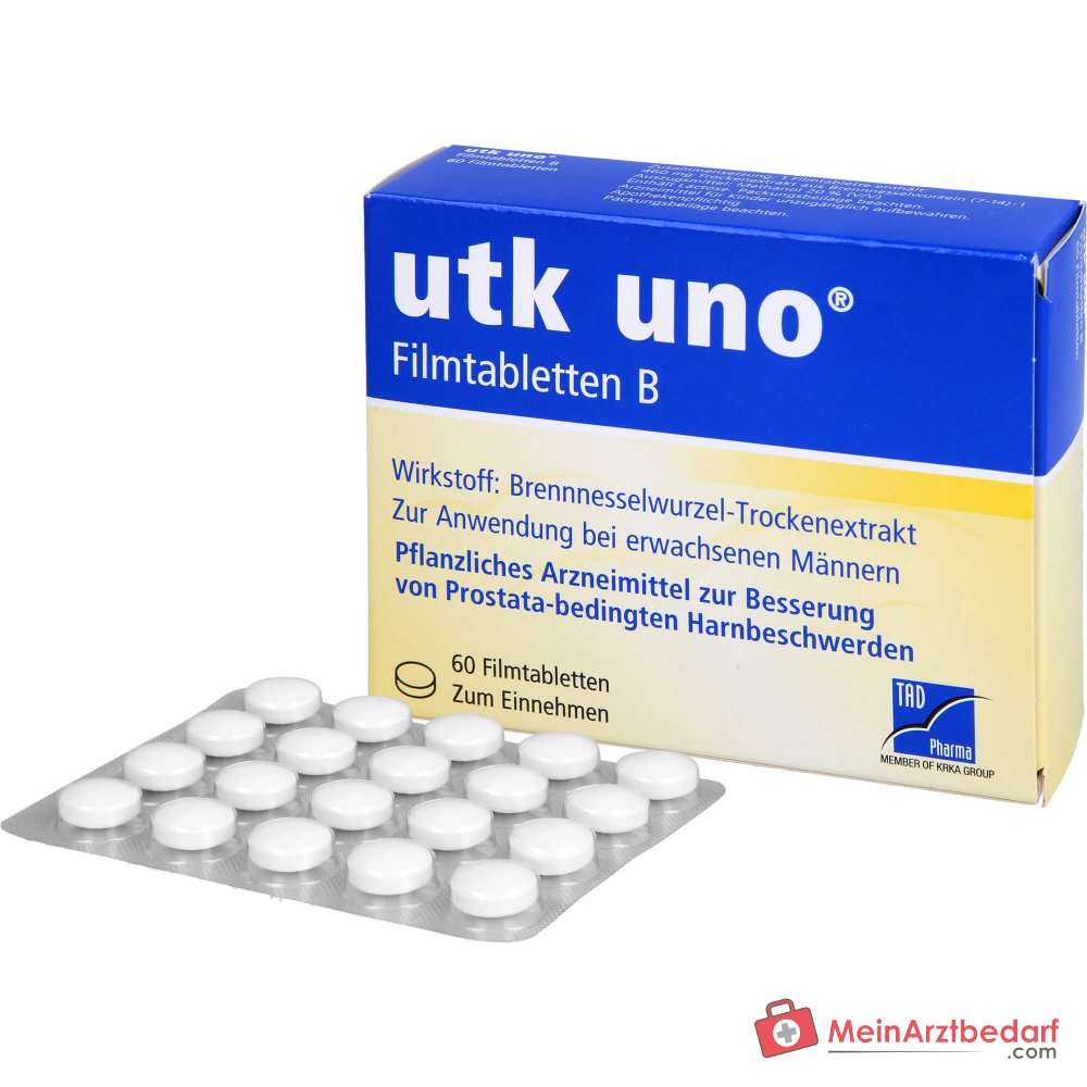 TAD Pharma utk uno Brennnesselwurzel-Trockenextrakt Filmtabletten, 120 St.