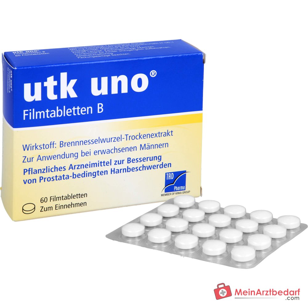 TAD Pharma utk uno Brennnesselwurzel-Trockenextrakt Filmtabletten, 120 St.