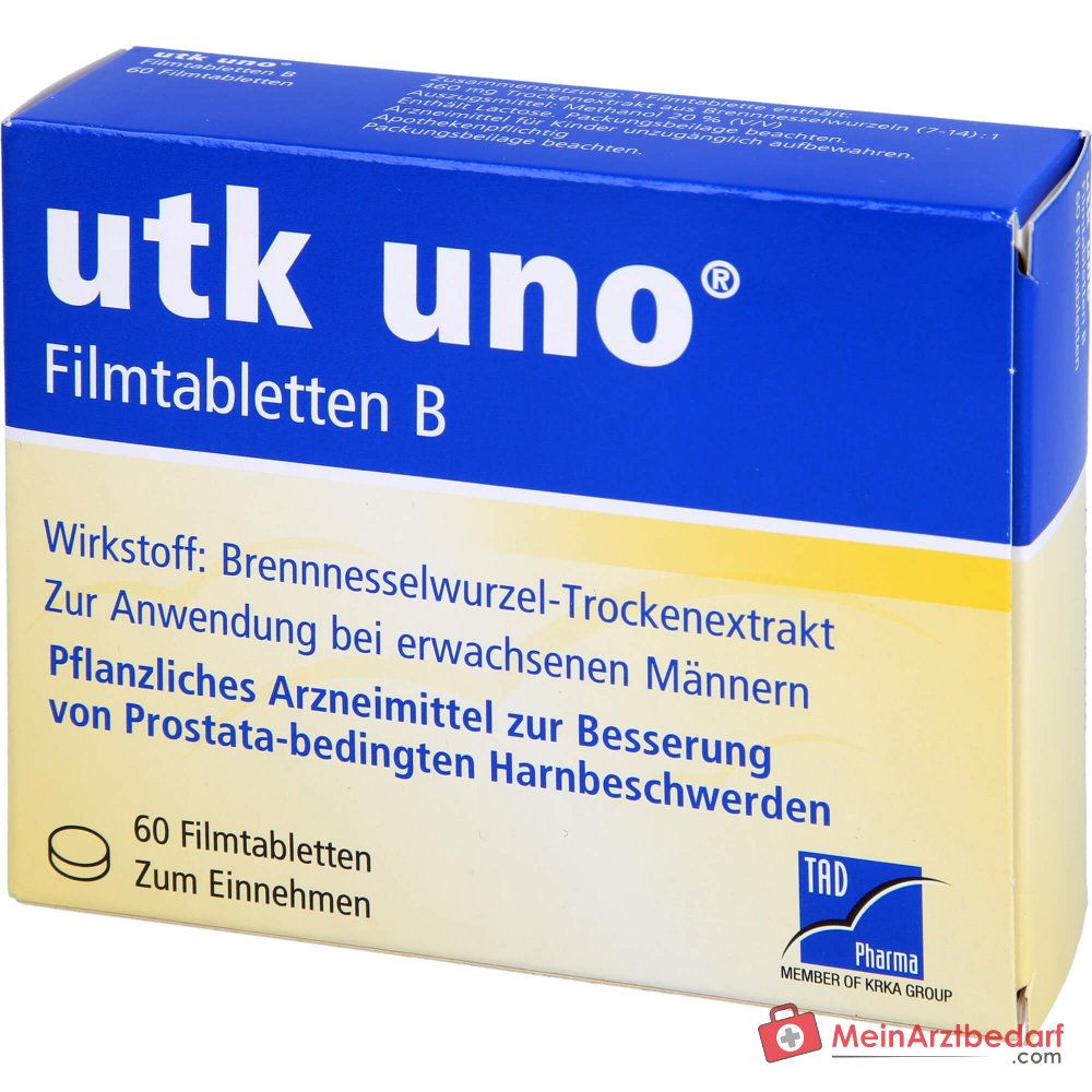 TAD Pharma utk uno Brennnesselwurzel-Trockenextrakt Filmtabletten, 120 St.