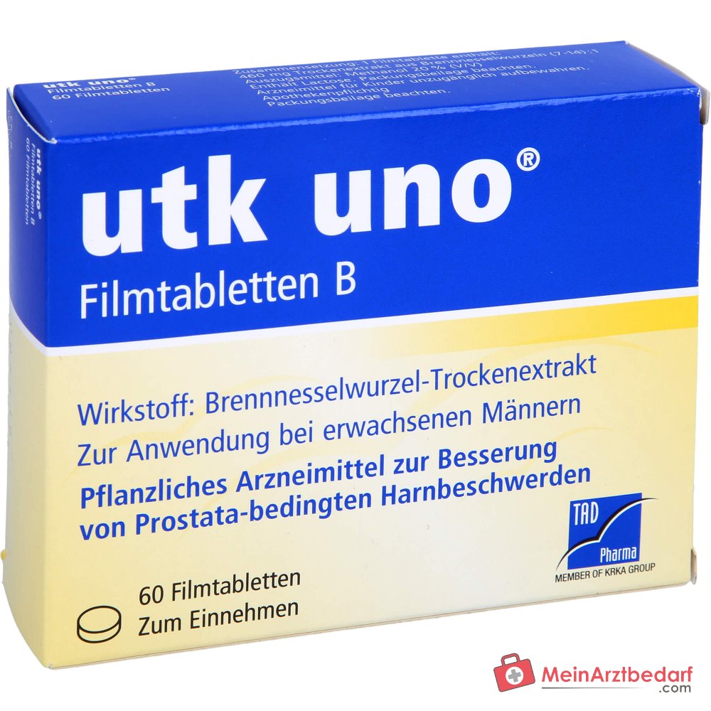 TAD Pharma utk uno Brennnesselwurzel-Trockenextrakt Filmtabletten, 120 St.